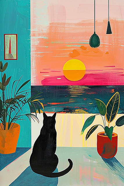 Free ai generated animal vintage art illustration