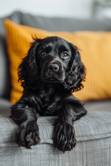 Free ai generated cocker spaniel dog illustration