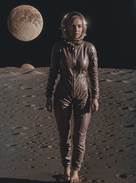 Free ai generated woman astronaut illustration
