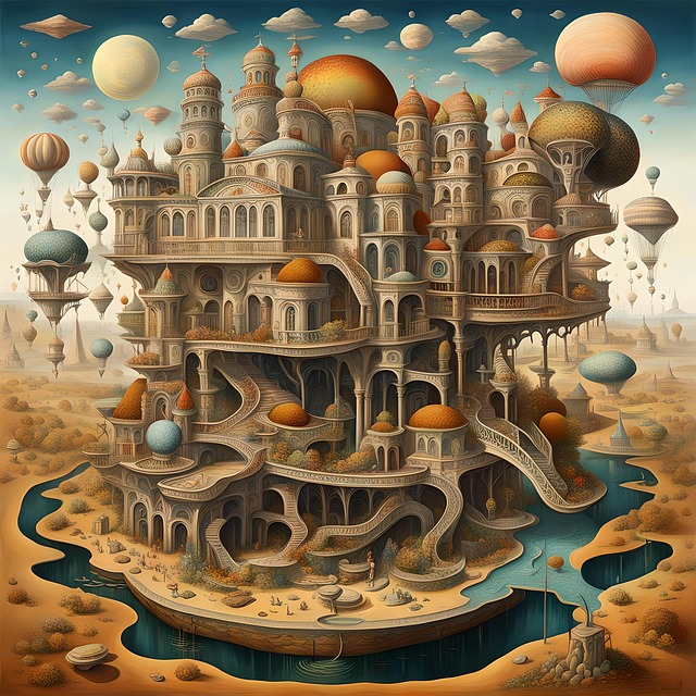 Free ai generated nature city illustration