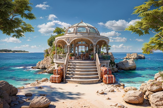 Havepavillon, Strand, Hav, Rejse, Natur