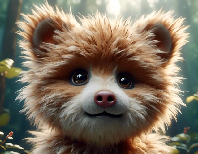 Free ai generated cute woolly illustration