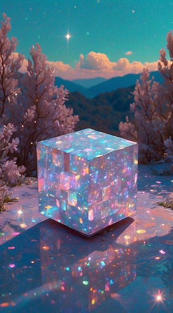 Free ai generated cube shape illustration