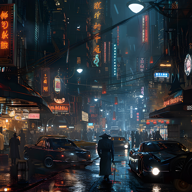Free ai generated city buildings illustration