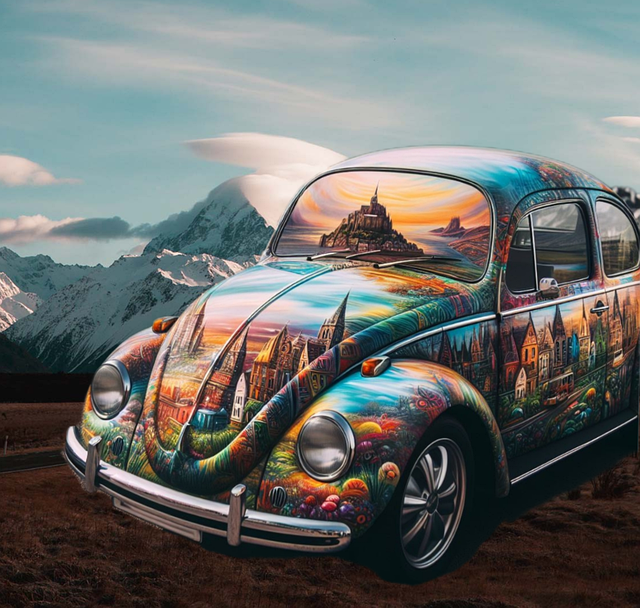 Download free HD stock image of Ai Generated Beetle Free ai generated beetle vintage illustration
