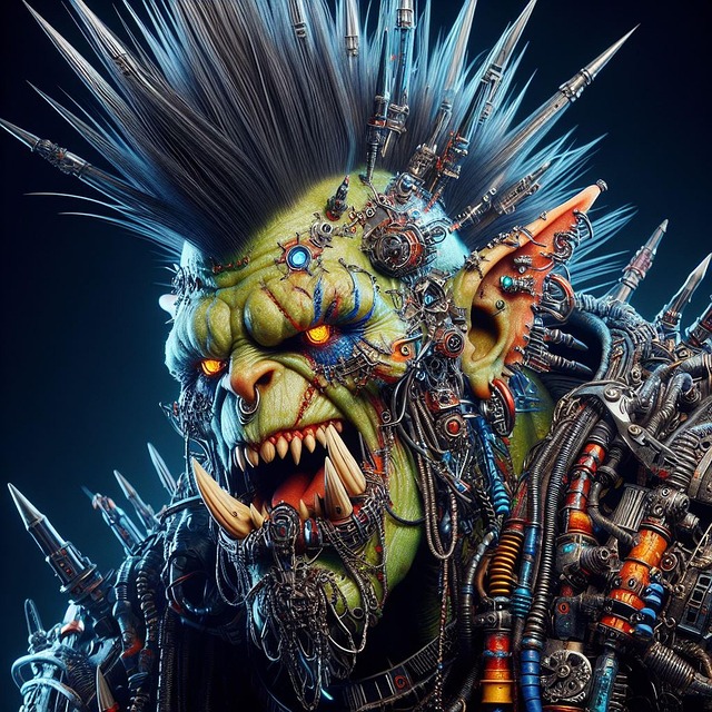Free ai generated monster green illustration
