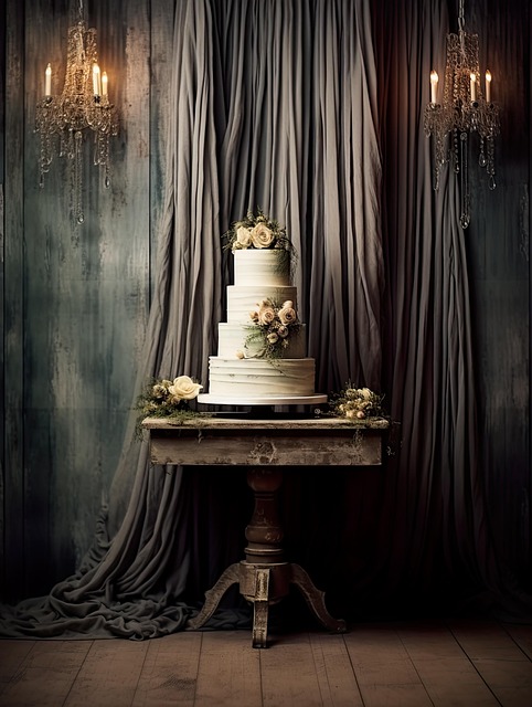 Free ai generated wedding cake illustration