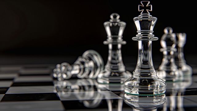 Free ai generated glass chess illustration