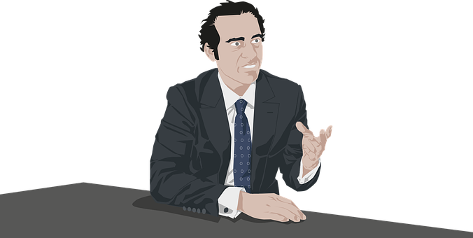 Consultor, Homem, Trabalhar, Traje Preto