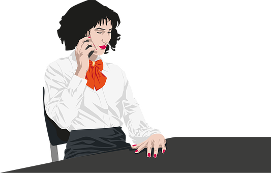 Mulher, Telefone, Ligar, Especialista
