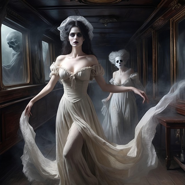 Free ai generated horror ghost illustration