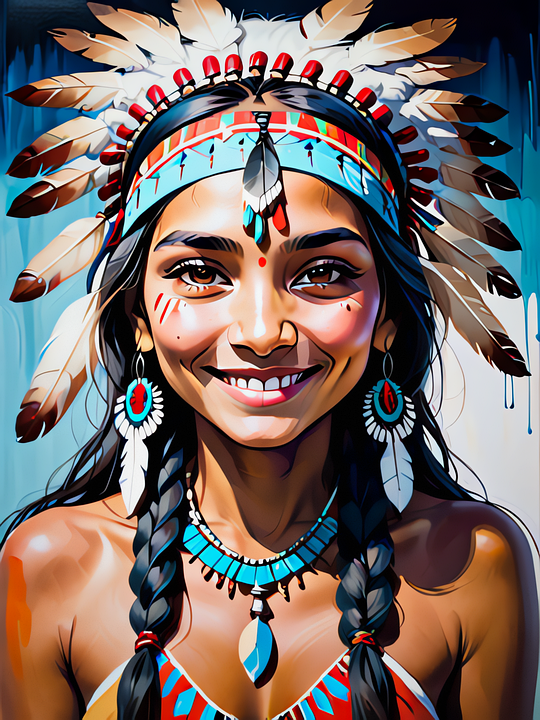 Download Ai Generated, Girl, Native American. Royalty-Free Stock ...