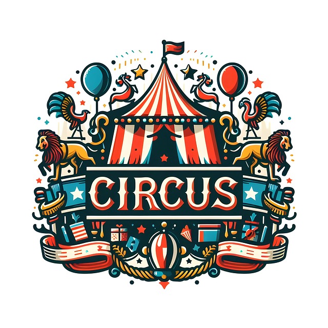 Free ai generated circus tent illustration