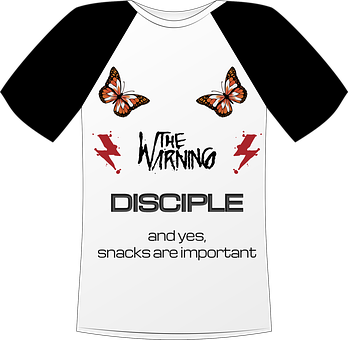 Free The Warning Band Shirt vector and picture