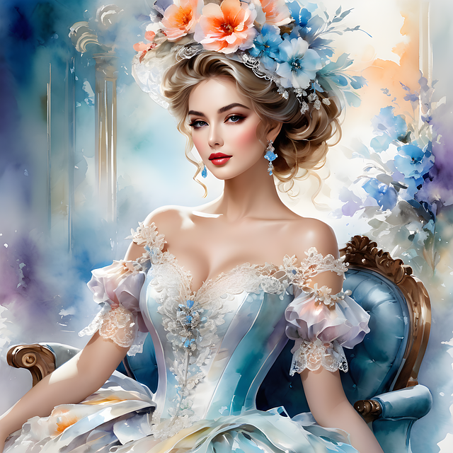 Free ai generated portrait woman illustration