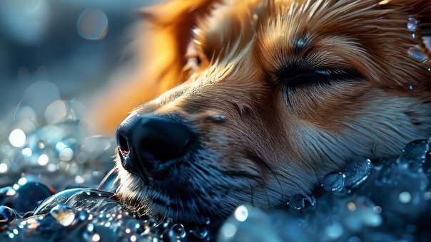Free Ai Generated Dog illustration and picture
