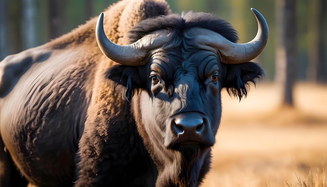 Free ai generated buffalo bison illustration
