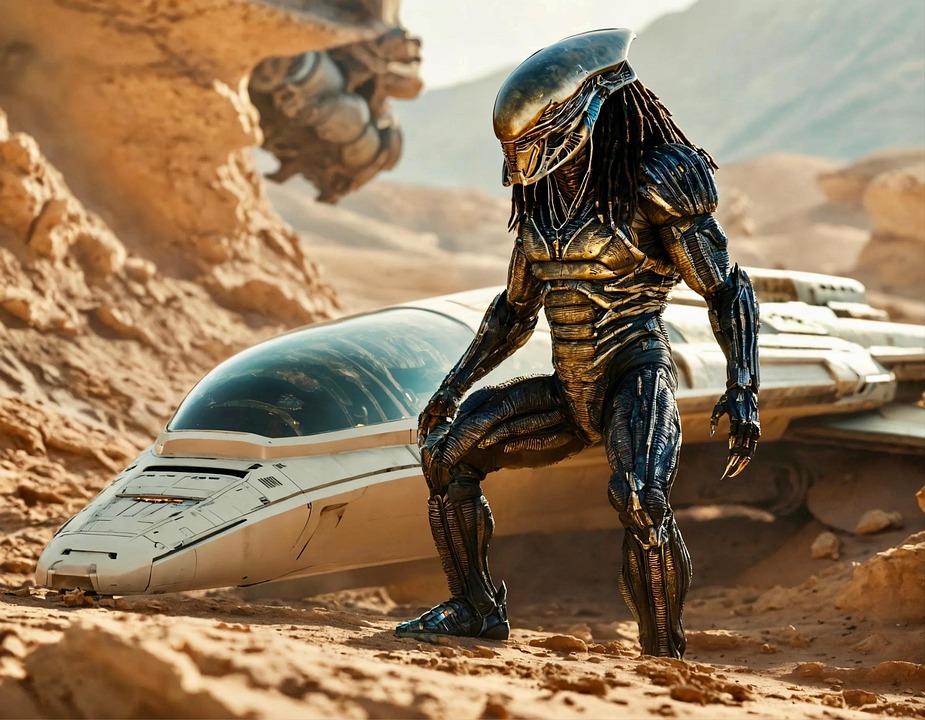 Download Ai Generated, Predator, Alien. Royalty-Free Stock Illustration ...