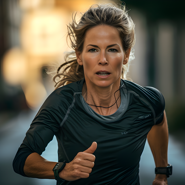 Download free HD stock image of Ai Generated Running Free ai generated running woman illustration