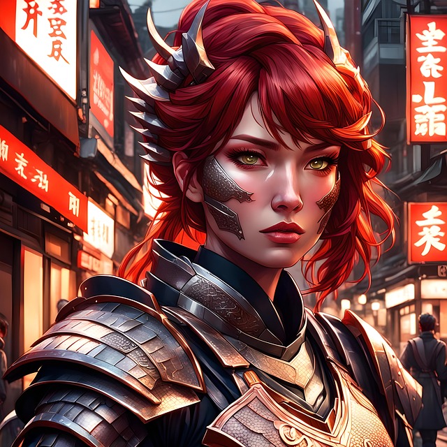 Free ai generated red dragon comic book illustration