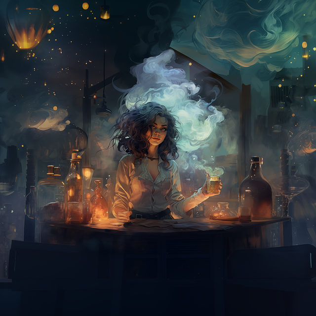 Free alchemist alchemy abstract illustration