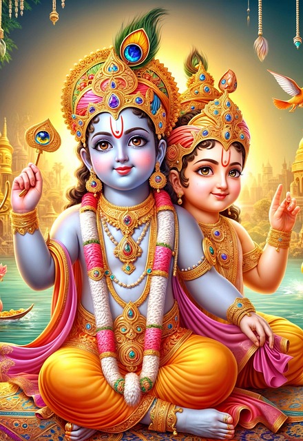 Free Ai Generated Krishna illustration and picture