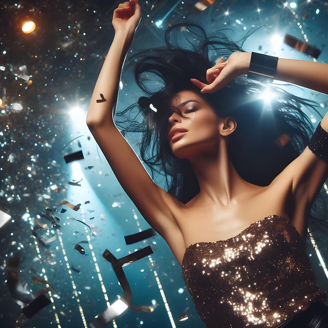 Free woman girl dance illustration