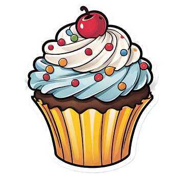 Free Ai Generated Cupcake illustration and picture