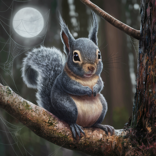 Download free HD stock image of Ai Generated Gray Squirrel Free ai generated gray squirrel squirrel illustration