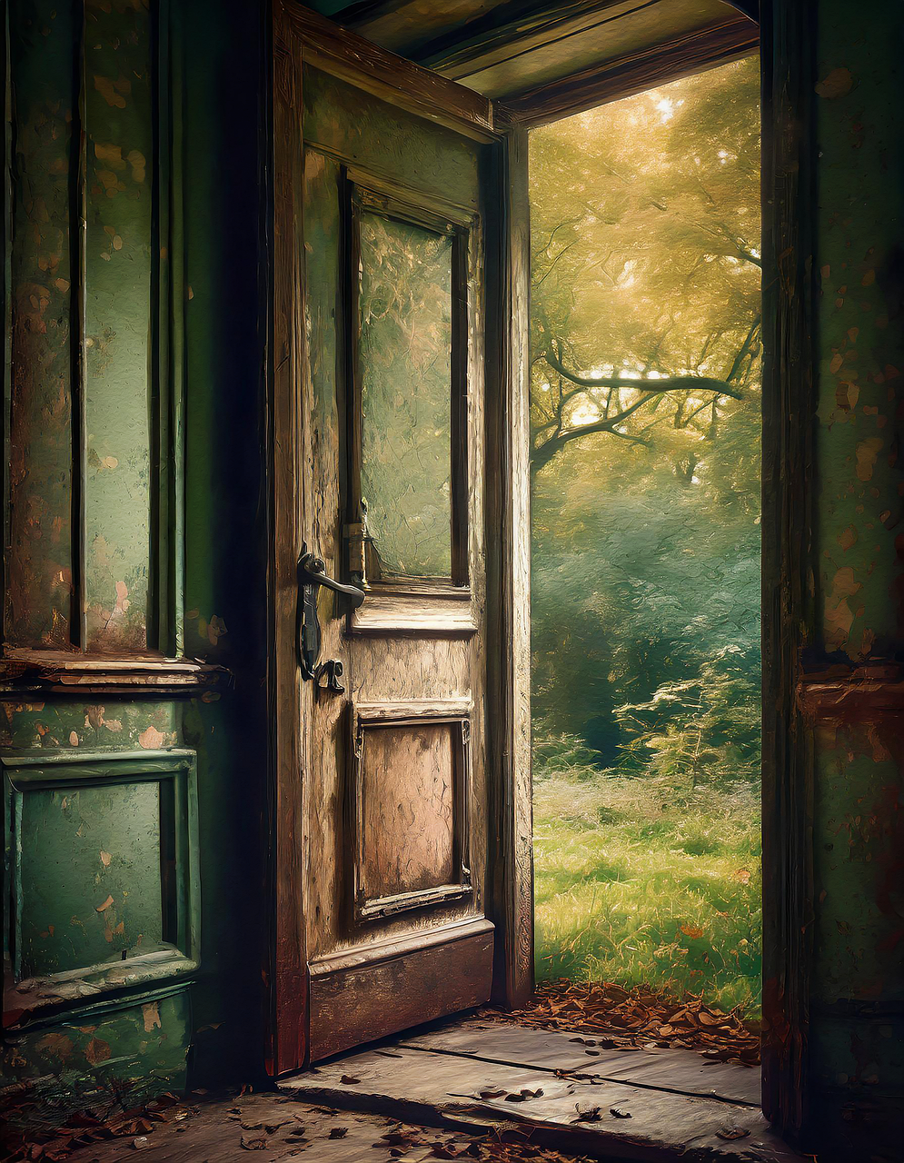 Download free HD stock image of Ai Generated Door Free ai generated door aged illustration