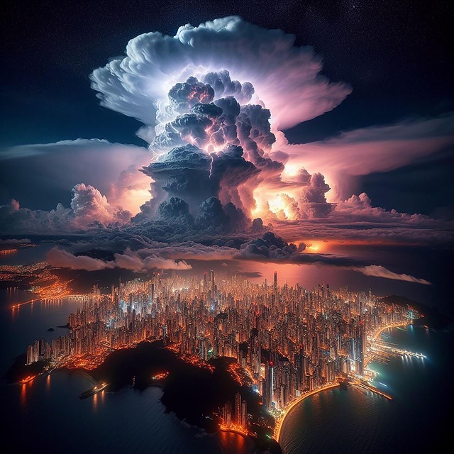 Free Sky Thunderstorm illustration and picture