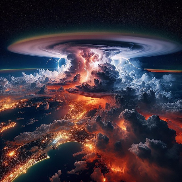Free sky thunderstorm storm illustration
