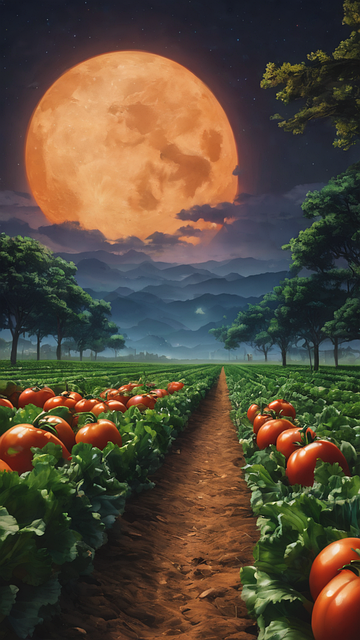 Free ai generated vegetables path illustration