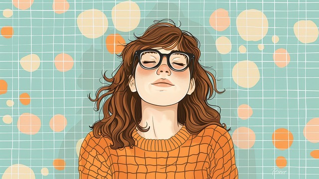 Free ai generated woman eyeglasses illustration