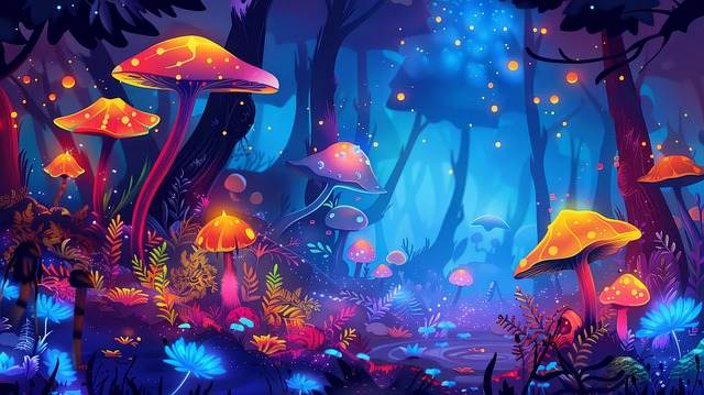 Free ai generated forest fantasy illustration