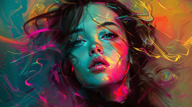 Free ai generated woman beauty illustration