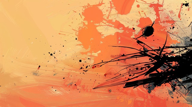 Free ai generated abstract ink illustration
