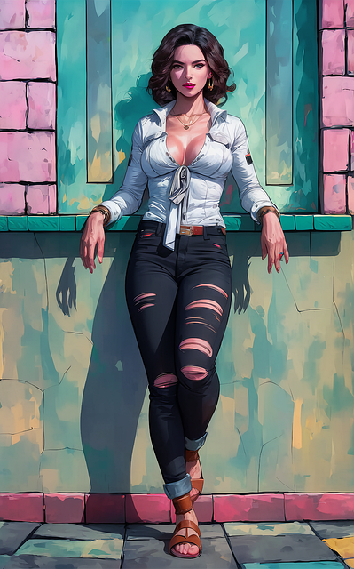 Free ai generated woman caucasian illustration