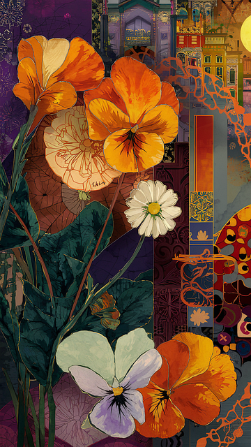 Free ai generated flower pansy illustration