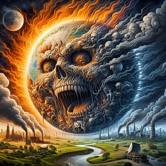Ai Generiert, Erde, Katastrophe, Welt