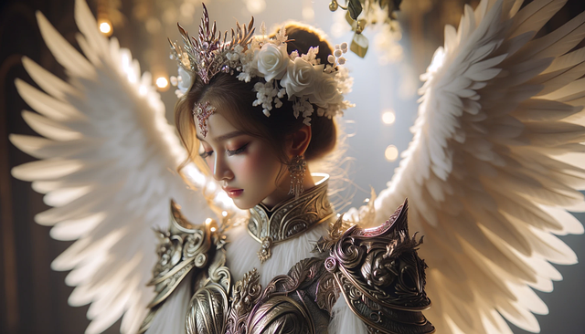 Free ai generated angel angelic illustration