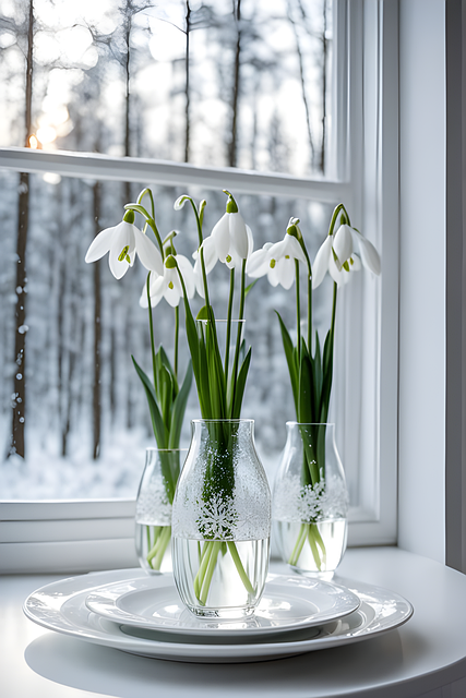 Ai Generiert, Schneeglöckchen, Blumen