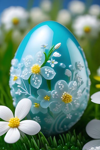 Free ai generated easter egg spring illustration