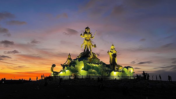 Free Sunset Temple photo and picture