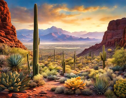 Free Ai Generated Desert illustration and picture