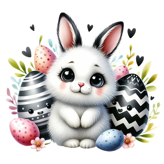 Download free HD stock image of Ai Generated Easter Free ai generated easter bunny illustration