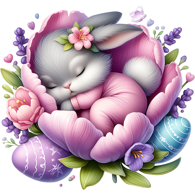 Free ai generated easter bunny illustration
