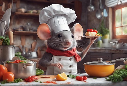 Free Ai Generated Chef Mouse illustration and picture