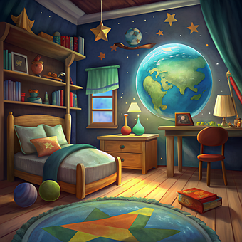 Free Ai Generated Room illustration and picture