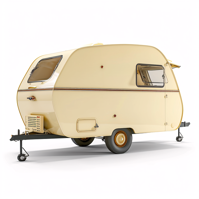 Free ai generated caravan trailer illustration